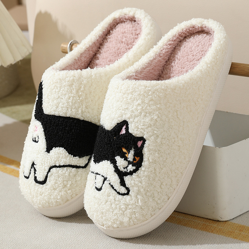 Embroidery Fabric - 겨울 플러시 귀여운 다크스훈트 자수 홈