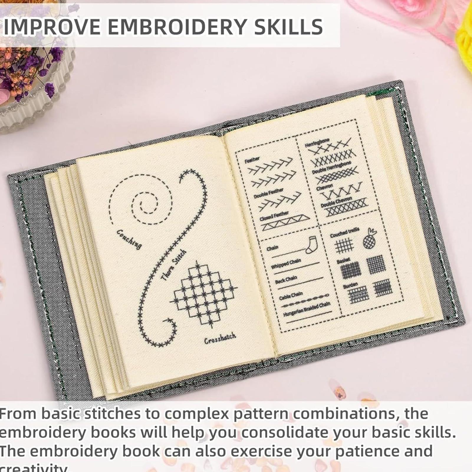 창의적인 자수 스티치 북 자수 바늘 가이드 143가지  - Embroidery Guide Book 리뷰 및 가격