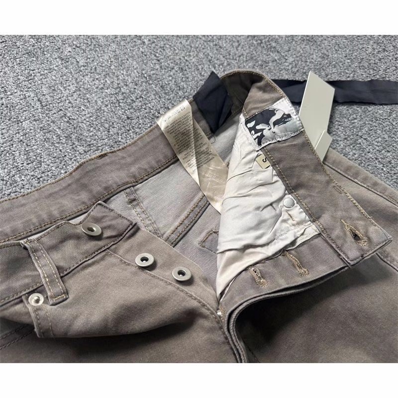 브랜드 뉴 릭 샌드 지퍼 포켓 핏 신축성 슬림 피트 팬 - Embroidery On Jeans 리뷰 및 가격