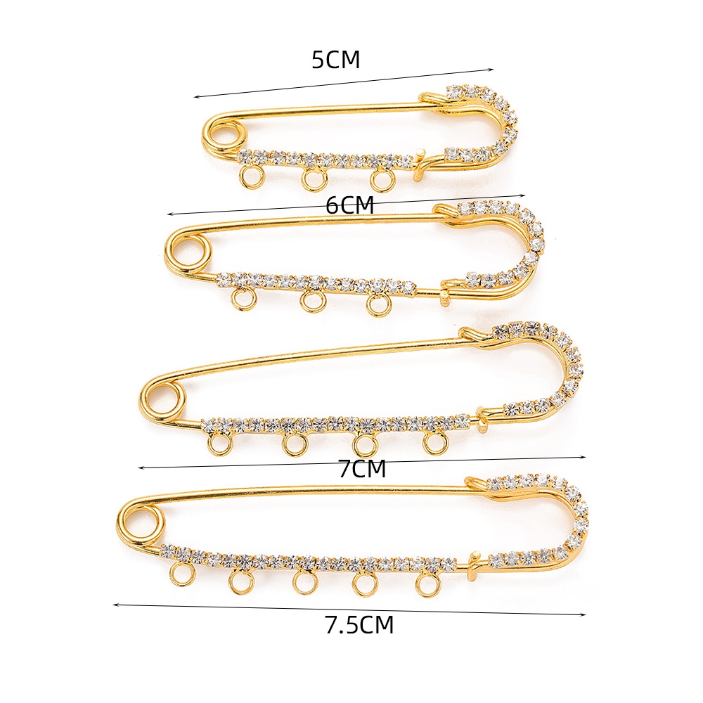 5개입 50/60/70/75mm 라인스톤 브로치 안전핀 - Embroidery Simple 리뷰 및 가격
