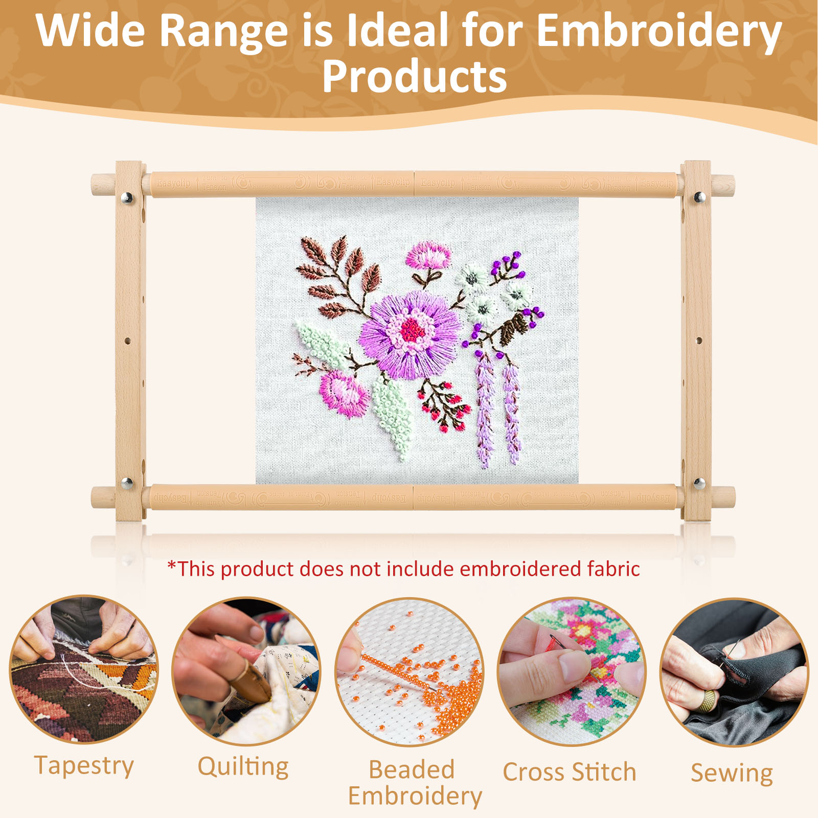 자수틀, 니들포인트 자수, 태피스트리 스크롤 프레임,  - Embroidery Removal 리뷰 및 가격