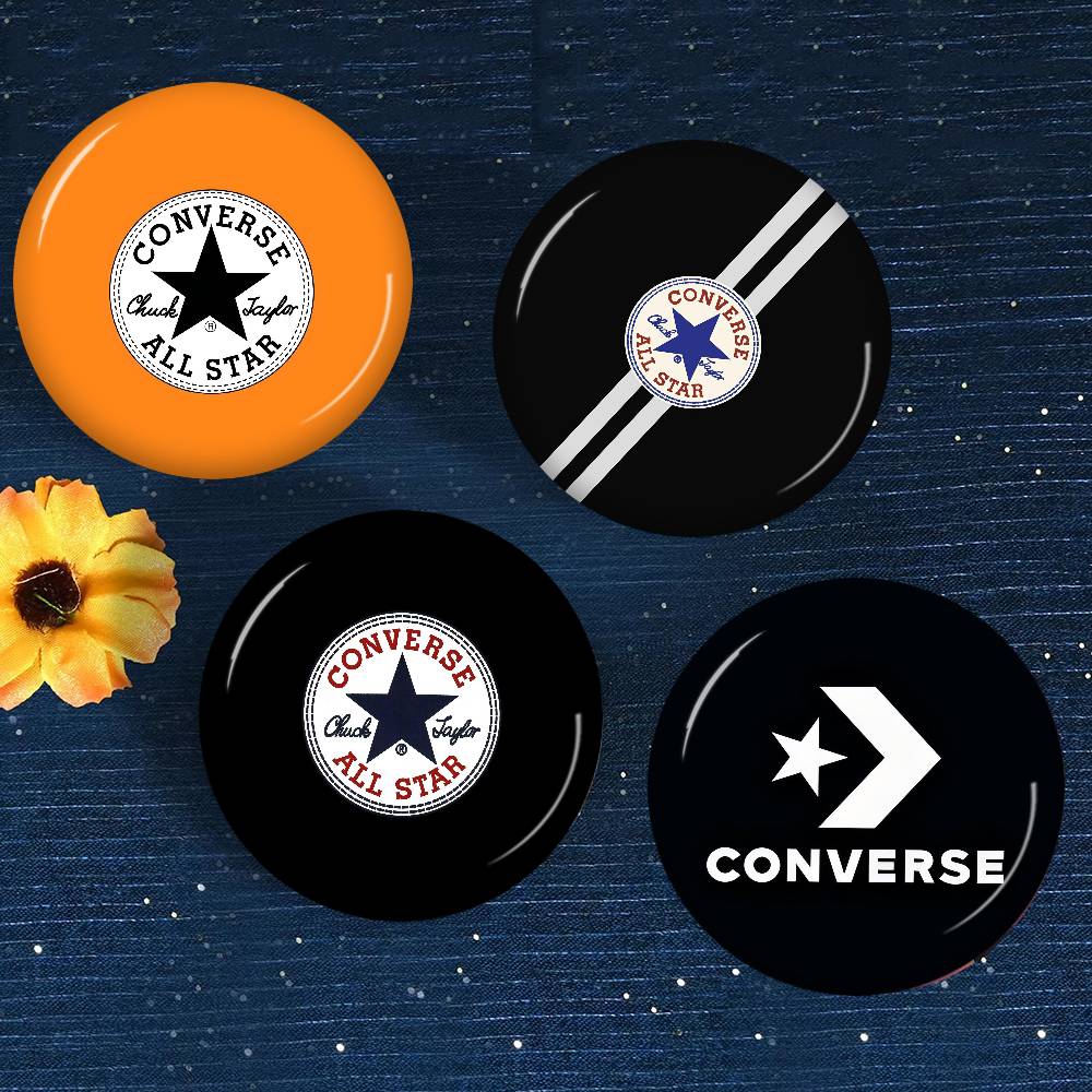 C-CONVERSE 패션 소프트 버튼 핀 라운드 금속  - Embroidery Converse 리뷰 및 가격