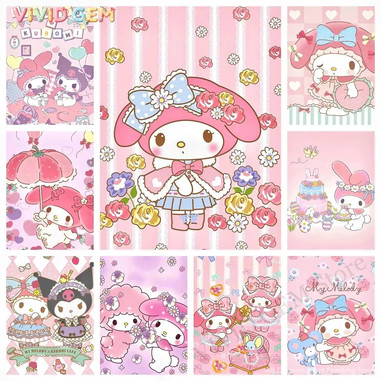 다이아몬드 페인팅 마이멜로디 산리오 다이아몬드 모자이크 - Embroidery Uae 리뷰 및 가격