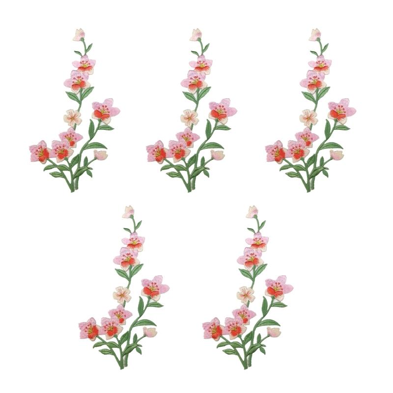 R9UF 5PCS 자수 아플리케 수 놓은 꽃 패치 의류 - Embroidery On Jeans 리뷰 및 가격