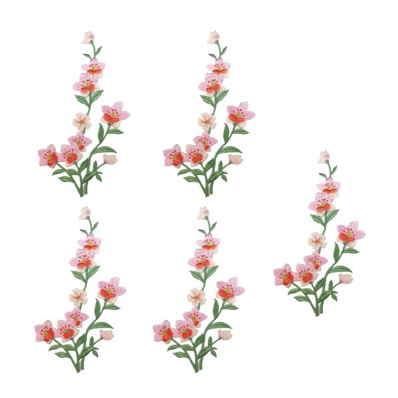R9UF 5PCS 자수 아플리케 수 놓은 꽃 패치 의류 - Embroidery On Jeans 리뷰 및 가격
