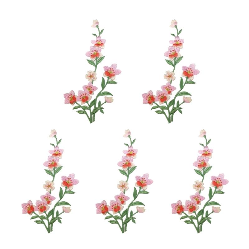 R9UF 5PCS 자수 아플리케 수 놓은 꽃 패치 의류 - Embroidery On Jeans 리뷰 및 가격